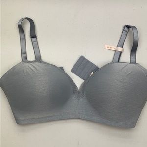 NWT R-Line GRYish BLU Wireless  38DD.  *P1085